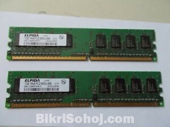 ELPIDA Desktop RAM DDR2 Memory 1GB 800Mhz PC2-6400U